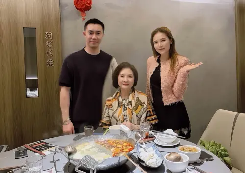 ▲吳申梅的富商老公（左）特地從香港飛來台灣，要替岳母慶祝。（圖／喜上梅梢娛樂提供）