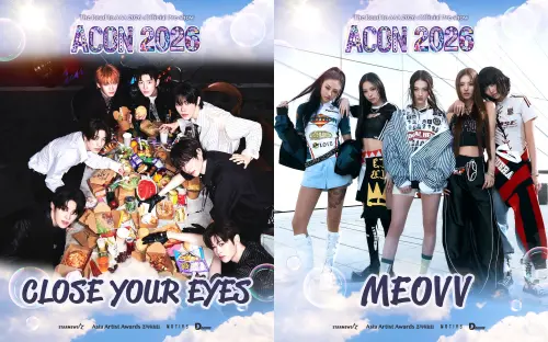 ▲MEOVV（右）、CLOSE YOUR EYES確定出席《ACON 2026 in Taipei》，也有望參加本屆AAA頒獎典禮。（圖／threads@aaa2026.11th）