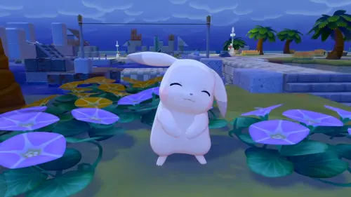 ▲《Pokémon Pokopia》遊戲中首度出現的淺色皮卡丘，是因為幫助朋友過度放電而變虛弱，導致原本該是鮮黃的毛色變得蒼白，耳朵也因此下垂，呈現弱氣的模樣。（圖／寶可夢官方網站）
