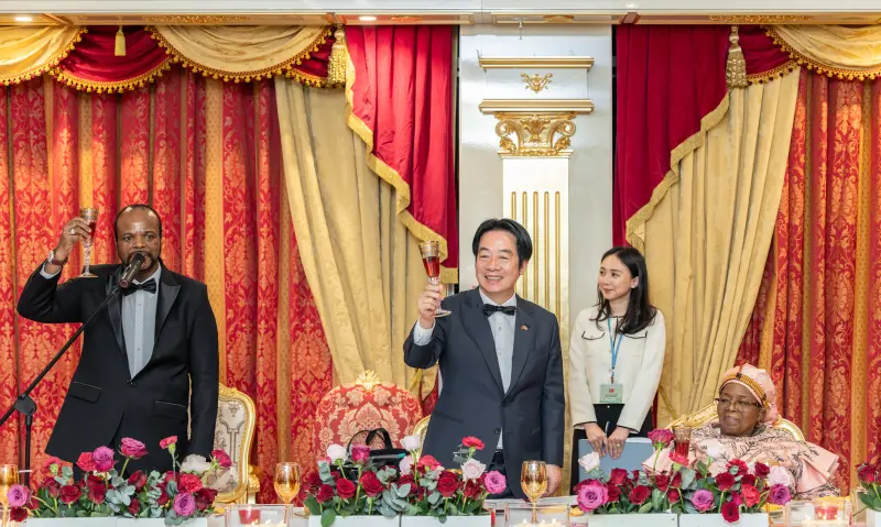    ▲賴清德出席史王國宴。（圖／總統府提供）  