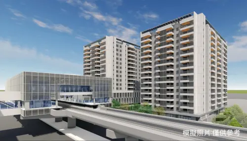 ▲三峽站出入口1捷運開發案模擬照（圖／新北市政府捷運工程局提供）