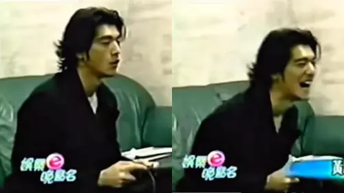 ▲▼金城武在休息室的沙發上打電玩，只見他眼神中住，雙手熟練地操作遊戲搖桿，表情豐富。（圖／翻攝自八大電視、Threads）