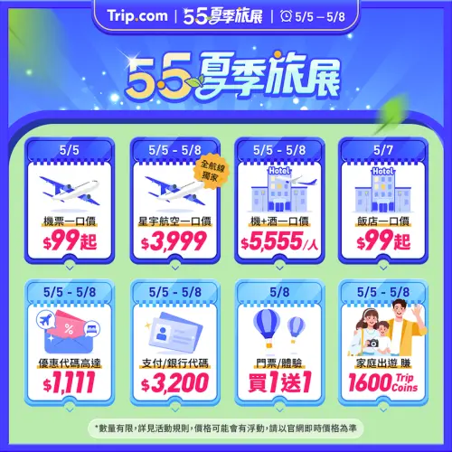 ▲Trip.com今（5）日夏季旅展開跑，推出多項活動，最優惠是單程直飛台北往東京、大阪及沖繩99元起機票。（圖／Trip.com提供）