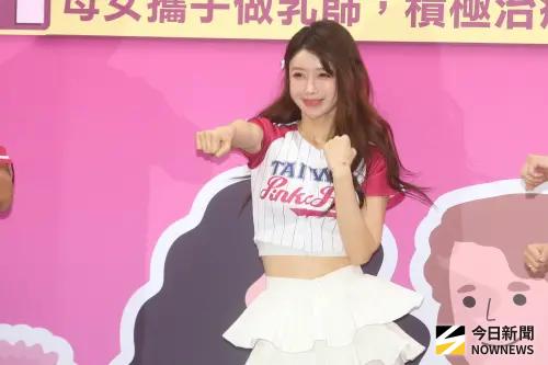 ▲韓籍啦啦隊成員李雅英（如圖）來台發展，她表示不管在粉絲心目中排名第幾名，她都由衷感謝。（圖／記者邱曾其攝影）