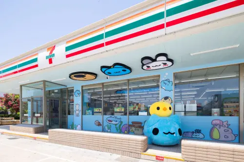 ▲7-11主題聯名店再度於台中梧棲大聖門市推出全新視覺主題裝潢的「咖波主題店」。（圖／7-11提供）