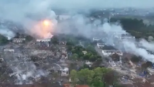 湖南煙火廠爆炸增至26死！空拍畫面震撼　現場無完整建築物