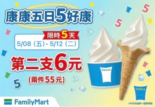 ▲母親節全家霜淇淋6元多吃一支。（圖／全家提供）