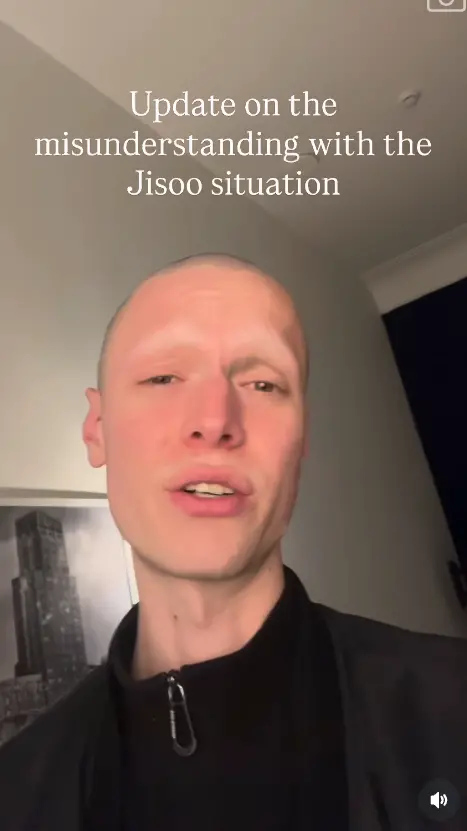 ▲Bortmans今日表示Jisoo團隊已跟他聯繫，會有人把衣服還給他。（圖／Benjamin Bortmans IG@judassime ）