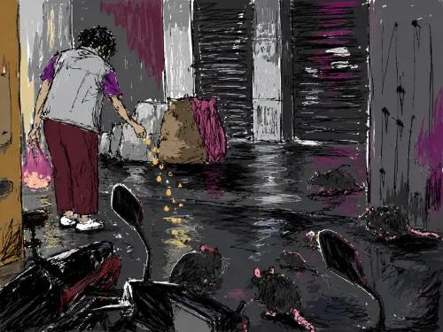 阿婆路撒麵包丁餵老鼠！遭制止反嗆：大家都殺生、只有我幫助生命