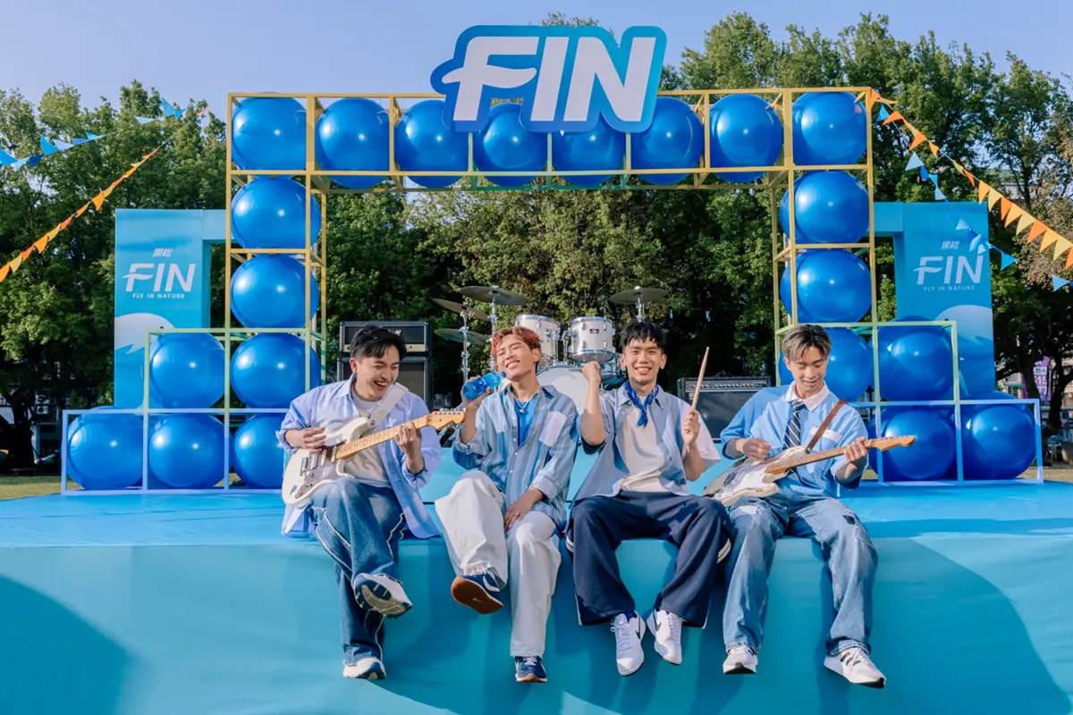 ▲黑松FIN邀請理想混蛋擔任年度代言人，詮釋「MORE FIN! MORE PLAY!」精神。（圖／品牌提供）
