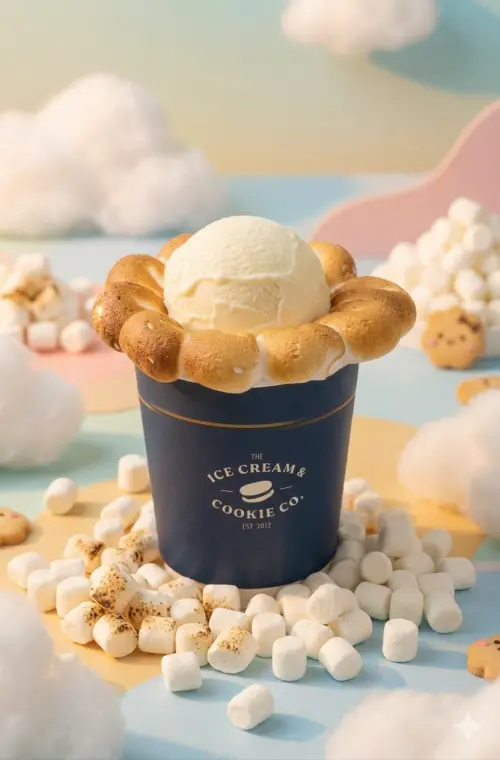 ▲ICC雲朵棉花糖限定開賣！加碼冰淇淋優惠。（圖／The Ice Cream & Cookie Co.提供）