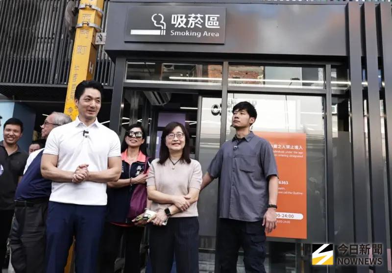    ▲台北市長蔣萬安表示對於新設立無菸城市指定負壓式吸菸區，主要是民調顯示，台北市民對於先前燈節試辦無煙環境感到滿意，所以將對的政策持續落實下去。（圖／記者吳翊緁攝 ,2026.05.07）  