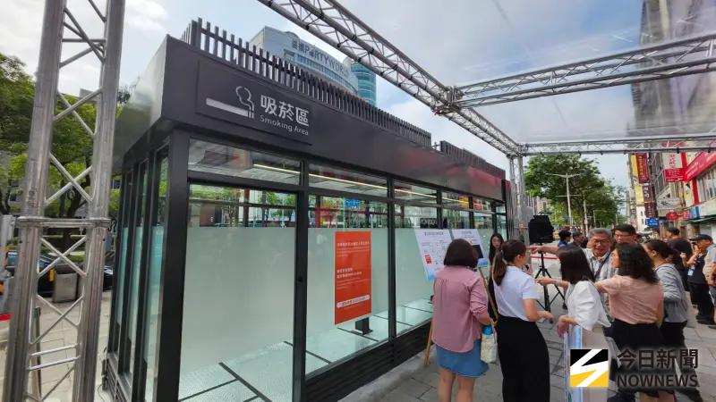    ▲全台首座「無菸城市指定負壓式吸菸區」落腳西門町商圈。（圖／記者吳翊緁攝 ,2026.05.07）  