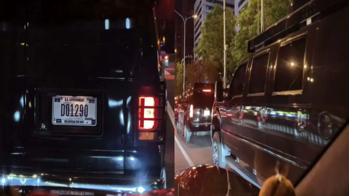 ▲近日有中國民眾在北京拍攝到美國特勤局車輛，推測美方先遣人員應該已經抵達中國，為川普下週的到訪預做準備。（圖／翻攝自微博）