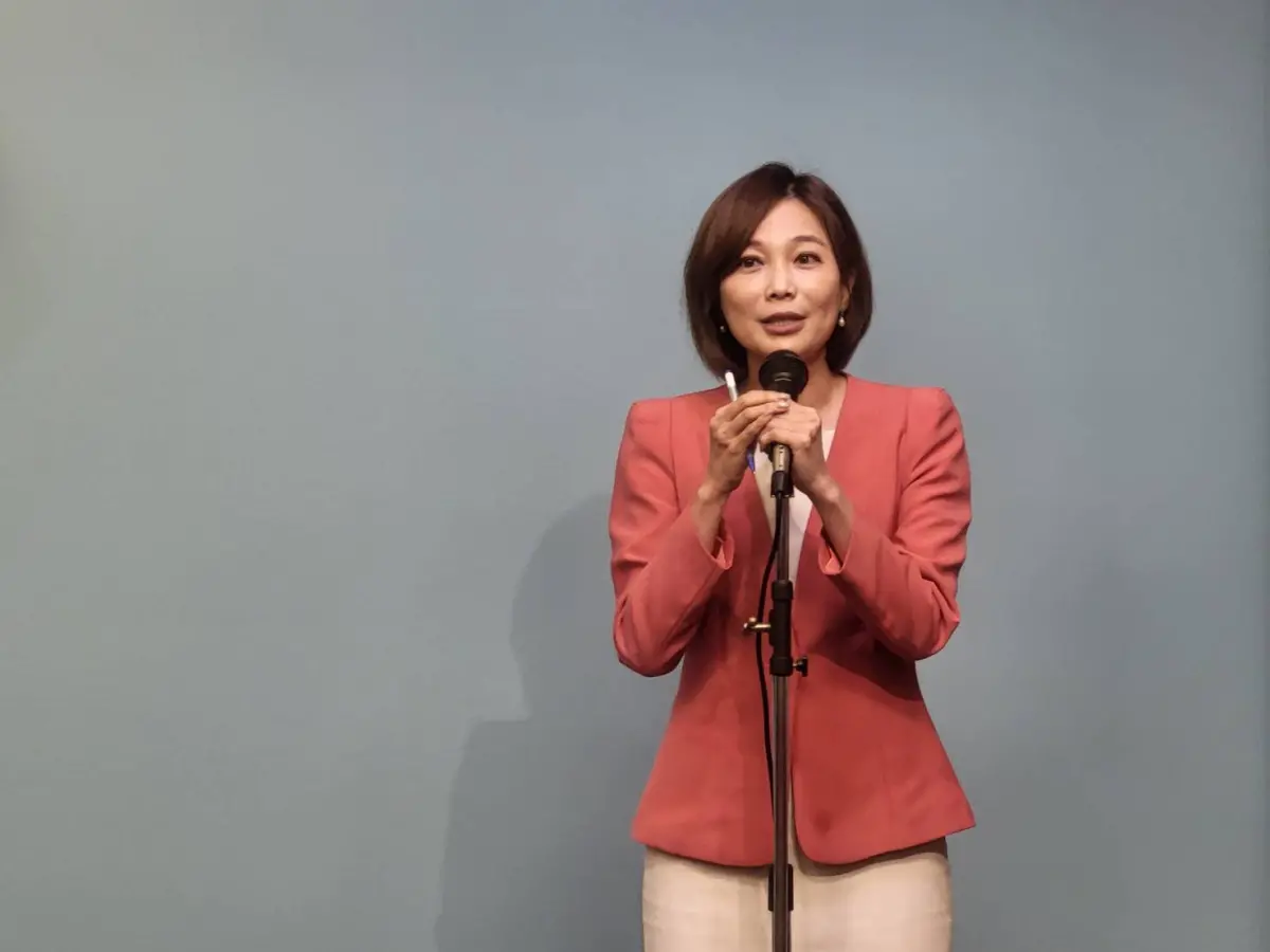 ▲郭雅慧呼籲，在川習會前，希望國防特別條例能夠順利地過關。（圖／記者陳佩君攝，2026.05.07）