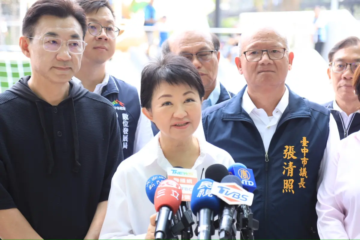 ▲台中市長盧秀燕今天表示，應優先通過政府軍購約8、9千億，再將商購預算列為明年度預算，兩者即可兼顧。（圖／台中市政府提供，2026.05.07）