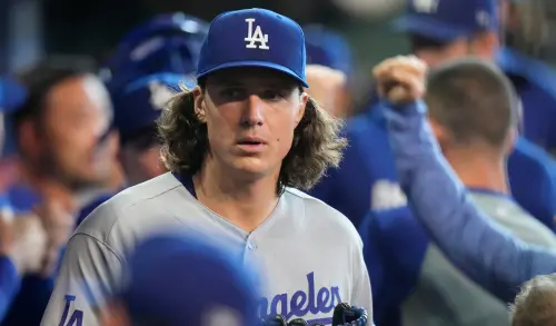 ▲葛拉斯諾（Tyler Glasnow）若健康回歸，季後賽仍可能因道奇先發投手過多而轉往牛棚，成為短局數的重要武器。（圖／美聯社／達志影像）