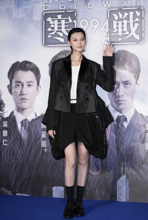 ▲王丹妮身材高䠷，演黑道大姐很有氣勢。（圖／記者嚴俊強攝）