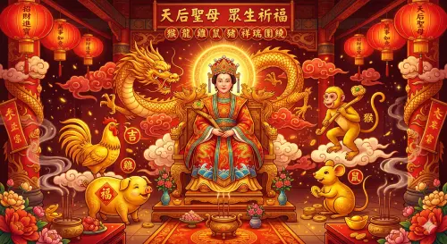 ▲2026年媽祖生日5好運生肖。（圖／Gemini AI生成／NOWNEWS監製）