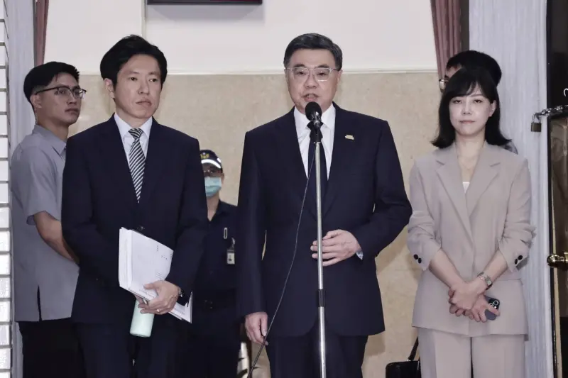    ▲卓榮泰向國會喊話。（圖／記者吳翊緁攝，2026.05.08）  