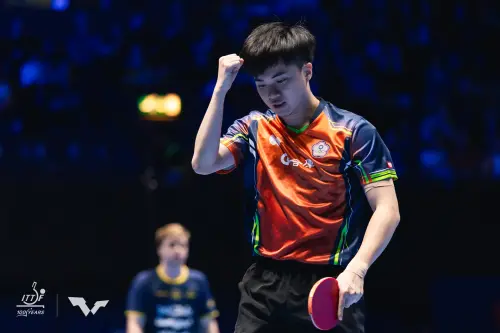 影／終於！林昀儒攻擊慢動作太美　台灣男團世桌賽闖4強登WTT官方