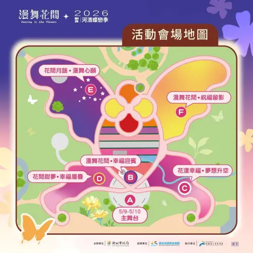 ▲「2026新北河濱蝶戀季」場域圖（圖／新北市政府高灘地工程管理處提供）