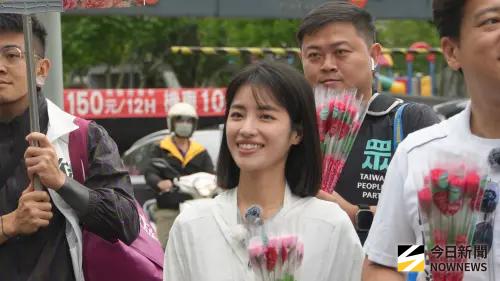 ▲民眾黨桃園區市議員參選人徐千晴。（圖／記者呂炯昌攝，2026.05.09）