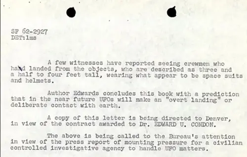目擊90公分外星人！穿太空衣走下UFO　美軍解密60年前檔案