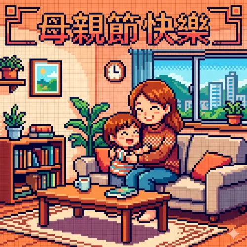 ▲2026「母親節快樂」免費祝福賀圖。（圖／AI生成／記者黃韻文監製）