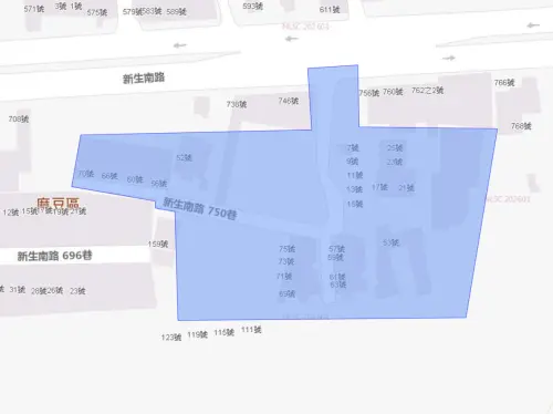 ▲台南市麻豆區5月11日停水影響範圍。（圖／台灣自來水公司）
