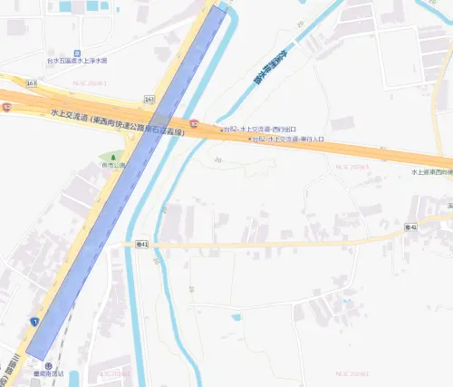 ▲嘉義市西區5月11日停水影響範圍。（圖／台灣自來水公司）