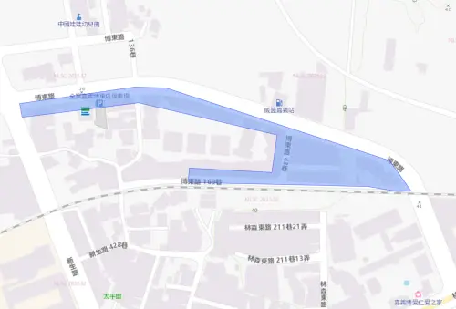 ▲嘉義市東區5月11日停水影響範圍。（圖／台灣自來水公司）