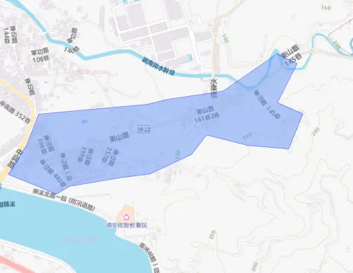 ▲南投縣5月11日停水影響範圍。（圖／台灣自來水公司）