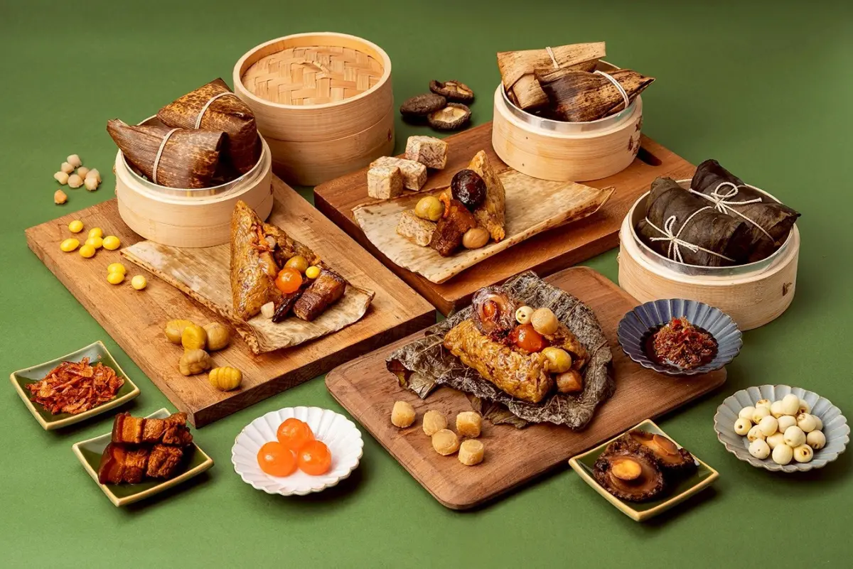 ▲全國大飯店推出的端午「御粽禮袋」，結合招牌紅燒肉、鮑魚等食材入粽，提供兼具份量與質感的節慶禮盒。（圖／業者提供）