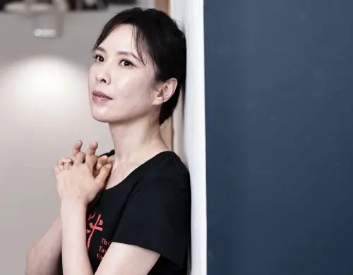 ▲天心在《祭弑》首度挑戰嚇人的表演，戲外一回到老公面前就秒變戀愛腦。（圖／記者吳翊緁攝）