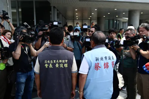 ▲淡江大橋通車前沒有邀請地方民意代表惹議。（圖／記者朱永強攝）