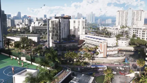 ▲《GTA 6》將重返罪惡市（Vice City），以邁阿密為靈感的城市。（圖／Rockstar Games 提供）