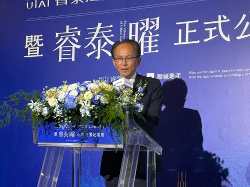 ▲華熊營造董事長新屋忠彥表示，營造工程是居住品質的重大關鍵之一，將以最高施工標準，和睿泰建設攜手完成台北新地標。（圖／記者張家瑋攝）