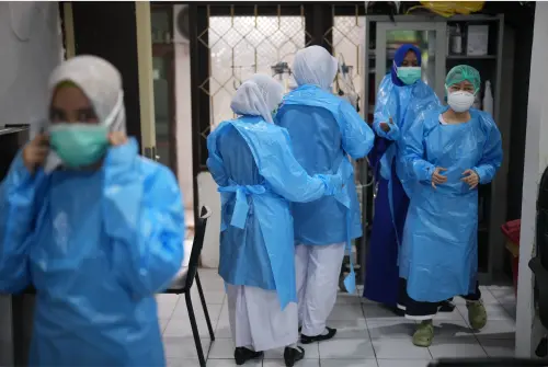 ▲今年前三個月，印尼記錄了超過8,000起疑似麻疹病例和10起死亡病例。（圖／美聯社／達志影像）