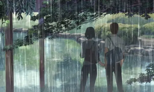 ▲《言葉之庭》電影以「雨」作為情感載體，描寫孤獨、迷惘與成長之間微妙的情緒流動。（圖／言の葉の庭 CoMix Wave Films）