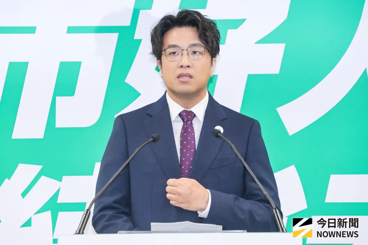 ▲民進黨徵召立委沈伯洋參選臺北市長。（圖／記者趙文彬攝）