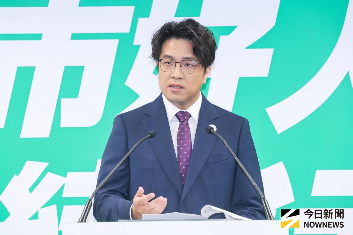 ▲民進黨徵召不分區立委沈伯洋參選台北市長。（圖／記者趙文彬攝）