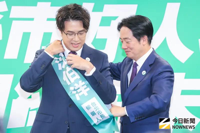    ▲賴清德（右）、沈伯洋。（圖／記者趙文彬攝）  