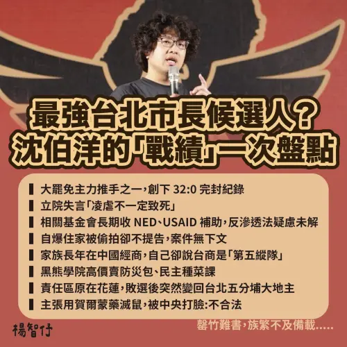 第一個叫沈伯洋出來選的人！她盤點過往爭議事蹟　坦言：非常失望