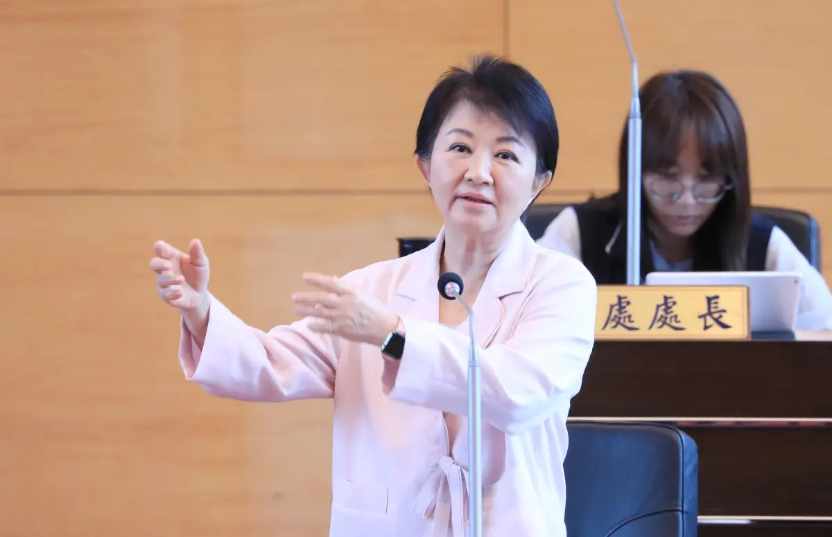 ▲台中市長盧秀燕認為，川習會之後，川普不一定會簽核第二批台灣軍購案。（圖／林祈烽提供，2026.05.14）