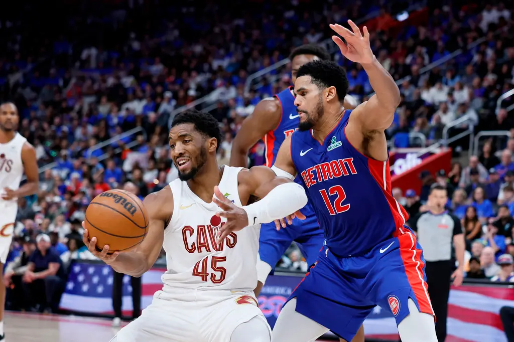 ▲李亦伸預測正確，明星後衛米契爾 (Donovan Mitchell)在延長賽獨拿7分帶領騎士搶下關鍵勝利。（圖／美聯社／達志影像）