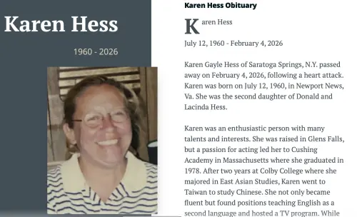 「何嘉仁」本尊Karen Hess傳病逝享壽66歲　台灣美語補教創業傳奇
