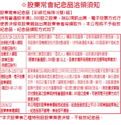 ▲凱基金股東會紀念品領取須知。（圖／凱基金提供）