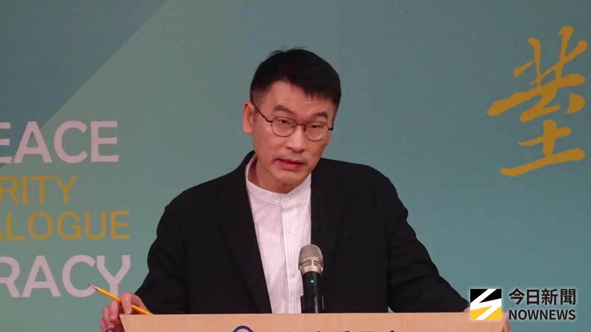 ▲國台辦表態反對軍售，陸委會副主委梁文傑先反嗆收斂對台軍事恫嚇。（圖／記者呂炯昌攝，2026.05.14）