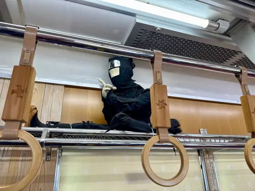 ▲忍者電車上到處都有亮點。（圖／記者蕭涵云攝）